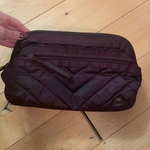 Lululemon purple make up bag